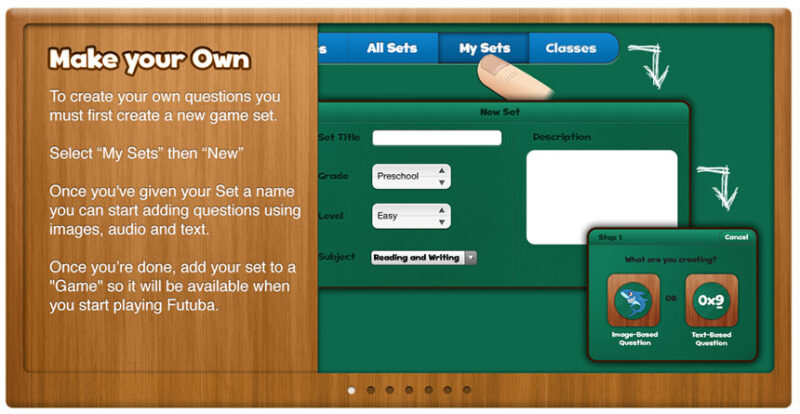 Teachers looking for a classroom game for vocabulary can use Futaba in school and recommend the new Home Edition to families.