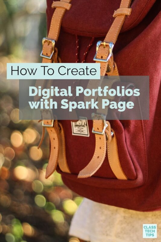 Digital Portfolios with Spark Page
