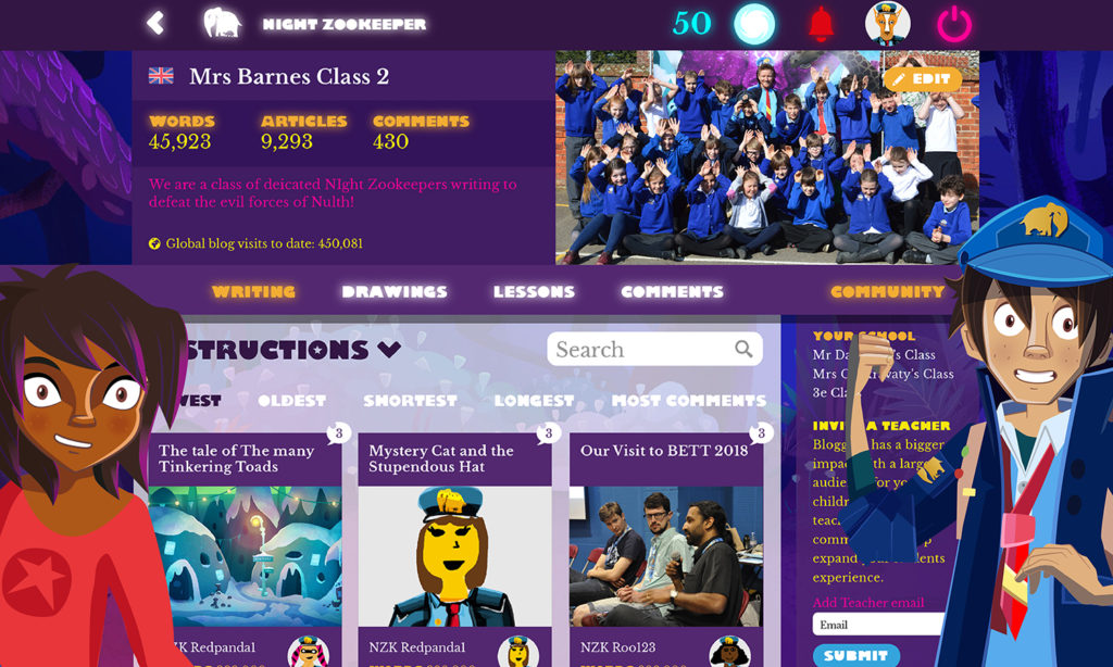 Engaging Elementary School Writing with Night Zookeeper