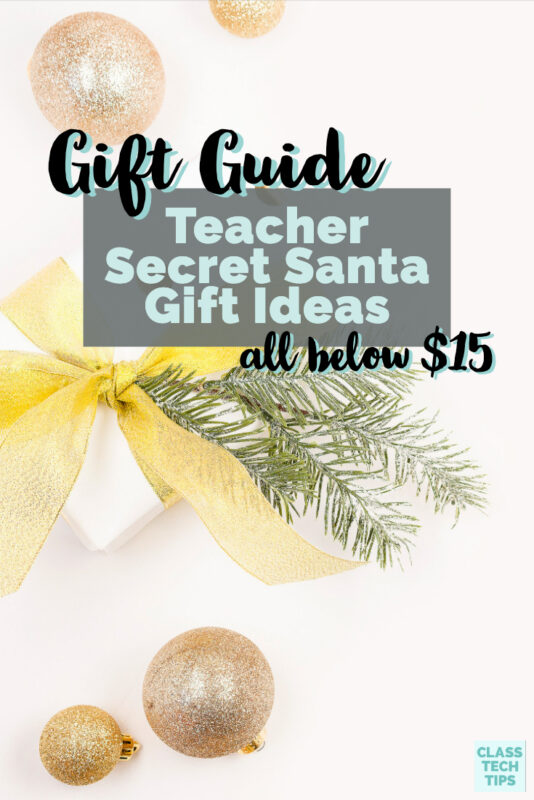 For this year's gift guide, I took a bit of a different spin and created a list of teacher Secret Santa Gift Ideas that are all under $15.