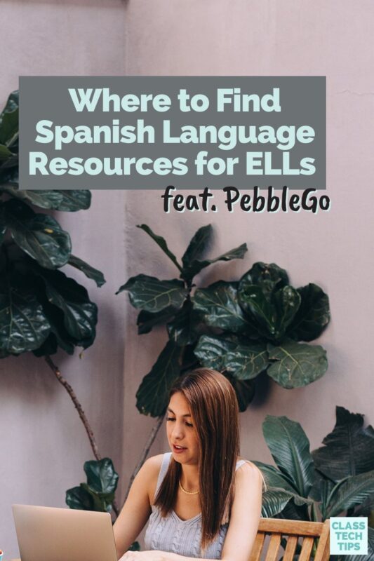 Learn about where to find Spanish language resources to support English Language Learners in PebbleGo's platform for elementary school.