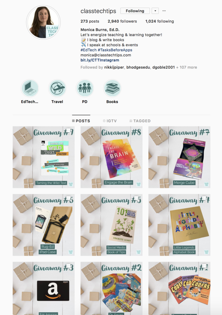 To celebrate the end of the year I'm sharing nine special EdTech giveaways for readers. I know you'll love these Instagram giveaways for teachers!