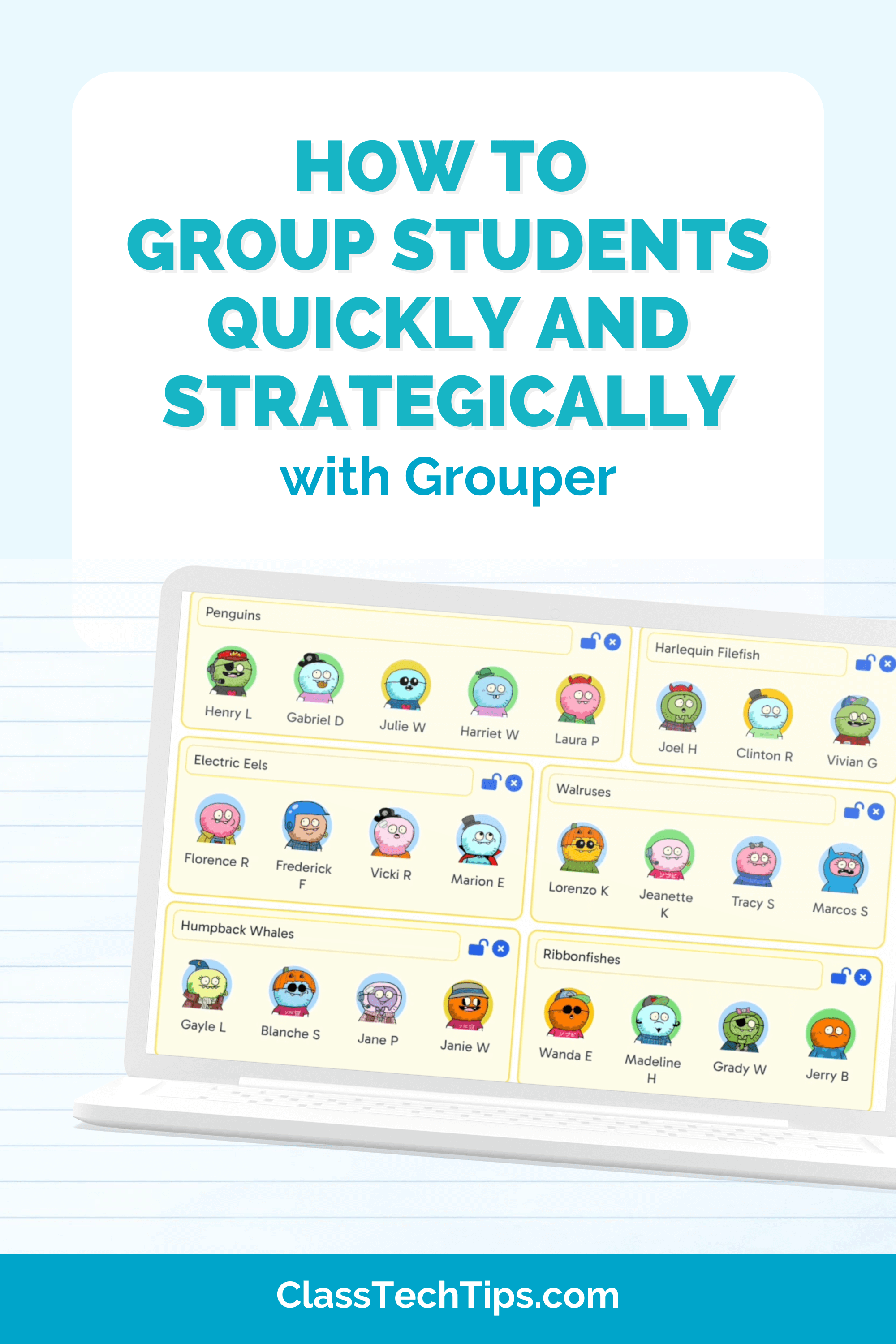 Easily group students quickly with Grouper, a smart classroom tool that helps teachers form customized learning groups efficiently.