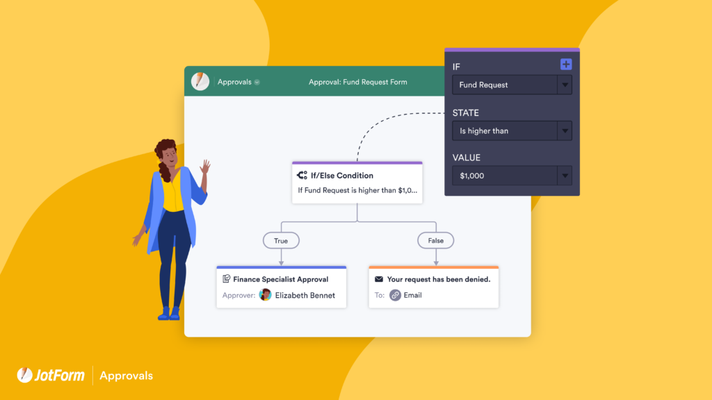 What if you could streamline your workflow, save time, and automate the steps to approve forms? JotForm Approvals has you covered!