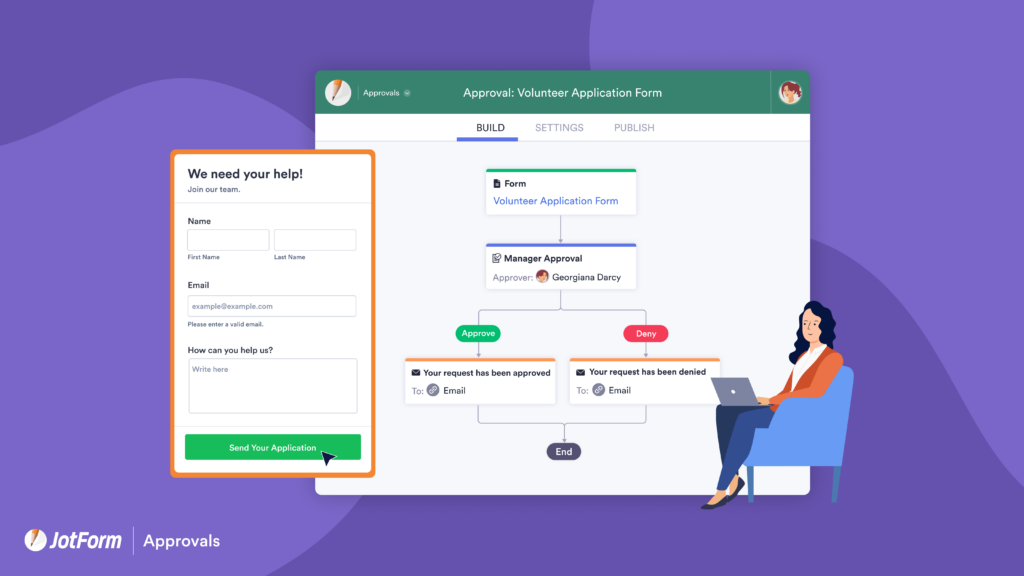 What if you could streamline your workflow, save time, and automate the steps to approve forms? JotForm Approvals has you covered!