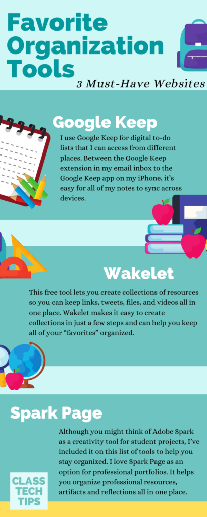 Learn about three of my favorite organizational tools for teachers and ways that you can use them to stay organized this school year.
