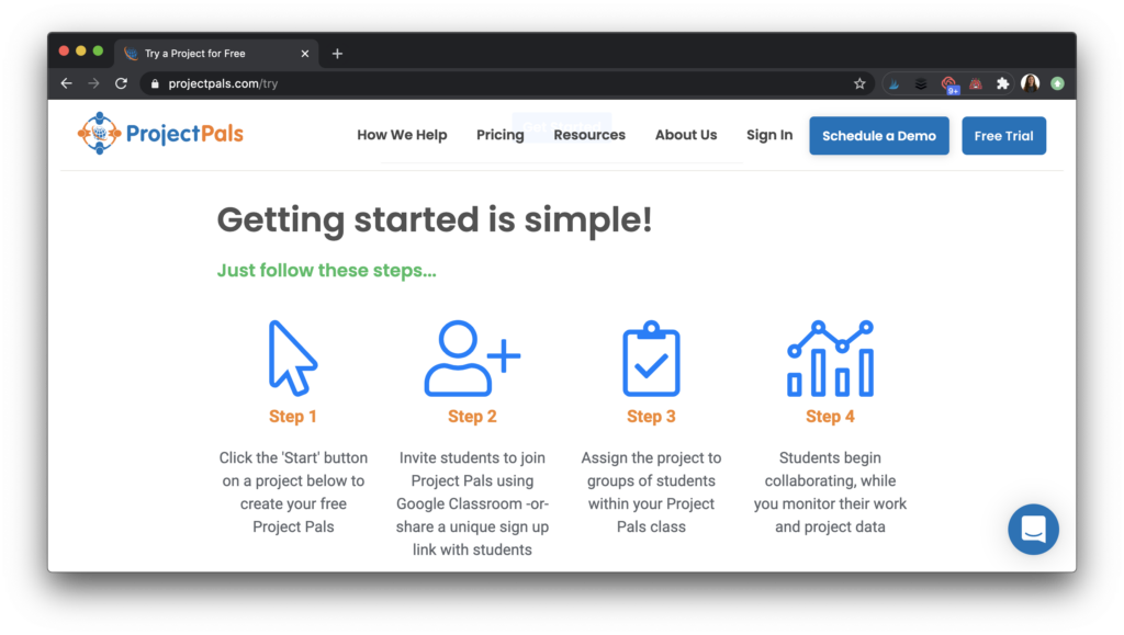 Getting started with project-based learning.