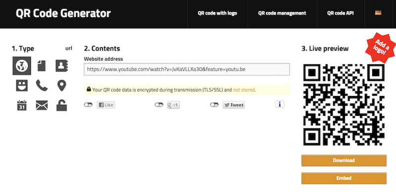 Scan and Read QR Code Listening Stations
