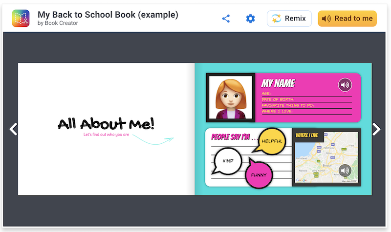 Try out these back-to-school activity ideas using Book Creator to give students a chance to share their goals in any subject area.