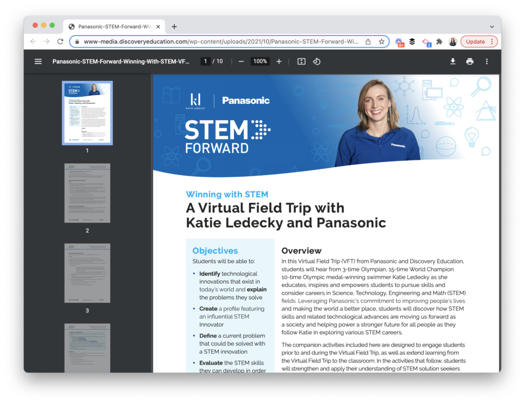 You can inspire student STEM innovation with this special virtual field trip and free educator resource guide with activity ideas.
