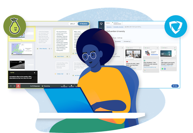 Are you looking for a powerful EdTech combo? The team at Pear Deck and GoGuardian have you covered with engagement and assessment tools.