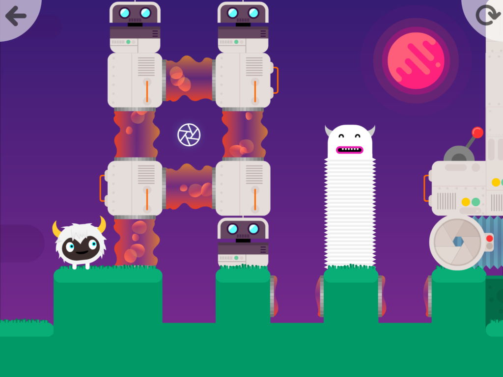 Thinkrolls Space is the newest creative app in their list of offerings. It is excellent for both at-home activities as well as classroom use.